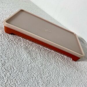 Vintage Tupperware Paprika Burnt Orange Deli Meat Keeper With Lid